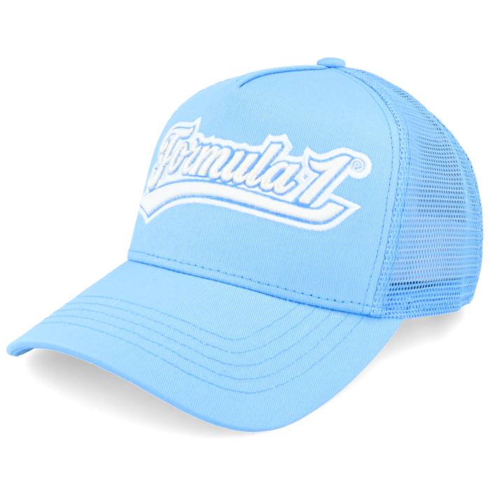 Formula One 【 F1 Logo 25 Legacy Sky Blue Trucker Men Blue 】 ロゴ legacy レガシー スカイ 青色 ブルー トラッカー メンズ 青色 ブルー|スニケス