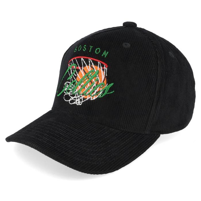 ミッチェル\u0026ネス Mitchell \u0026 Ness 【 Boston Celtics Corduroy Net Black A-Frame Adjustable Men Black 】 豆の町 セルティックス コール天 サイバー空間 黒いこと 黒いこと メンズ 黒いこと 黒いこと