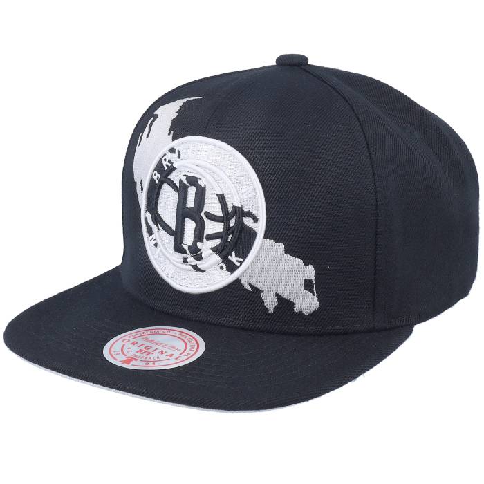 ミッチェル&ネス Mitchell & Ness 【 Brooklyn Nets Paint By Number Black Snapback Men Black 】 ブルックリン ネッツ 黒色 ブラック Snapback スナップバック バッグ メンズ 黒色 ブラック｜スニケス
