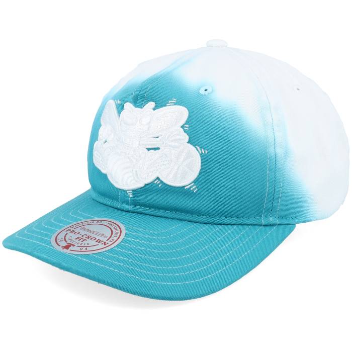 ミッチェル\u0026ネス Mitchell \u0026 Ness 【 Charlotte Hornets Dip Dye Pro Teal Dad Cap Men Blue 】 シャーロット ホーネッツ 労働者階級 旗がしら かぶり笠 メンズ 青味 青み