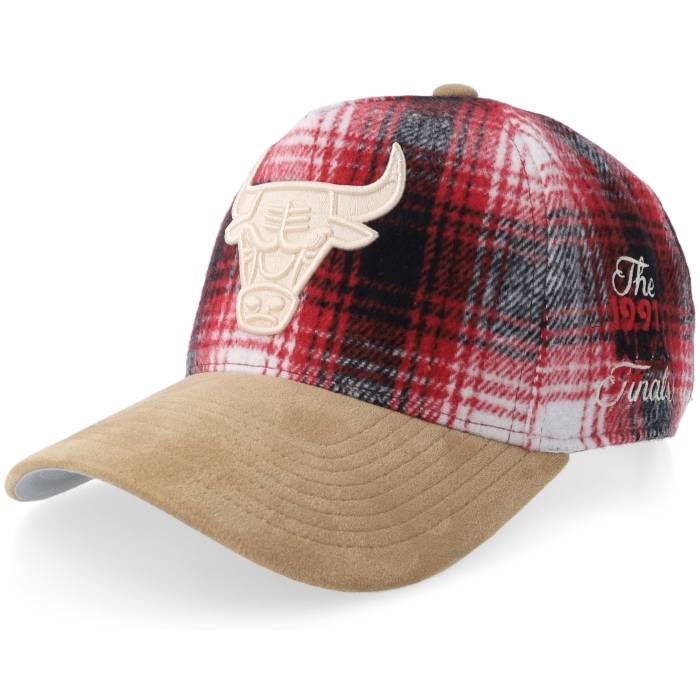 ミッチェル\u0026ネス Mitchell \u0026 Ness 【 Chicago Bulls Plaid Out Pro Red A-Frame Adjustable Men Red 】 風の強い町 ブルズ 労働者階級 Red 赤・赤いこと メンズ Red 赤・赤いこと