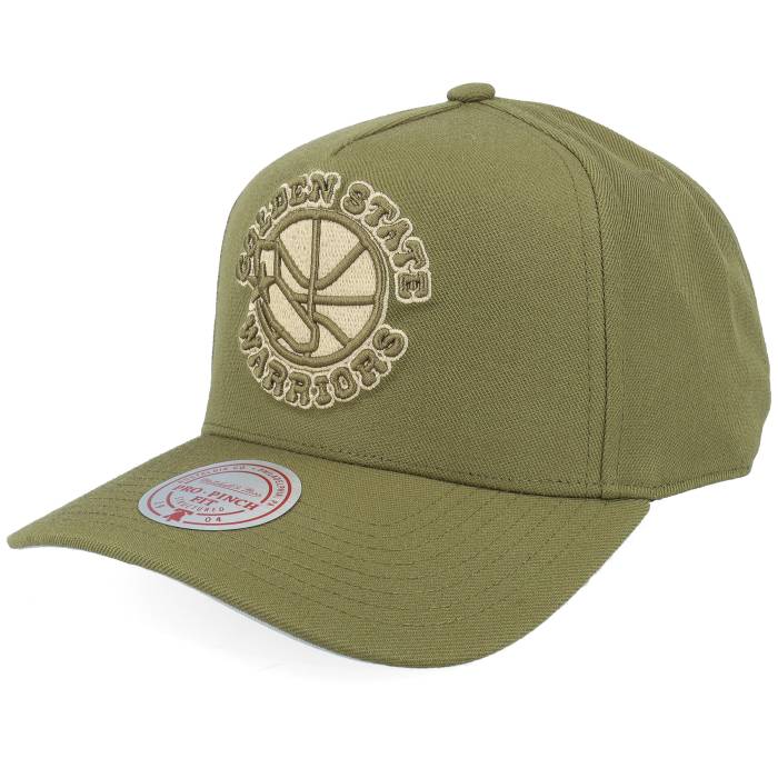 ミッチェル&ネス Mitchell & Ness 【 Golden State Warriors Fashion Pro Hwc Olive A-Frame Adjustable Men Green 】 State スケートボード ウォリアーズ プロ olive オリーブ メンズ green 緑・グリーン|スニケス