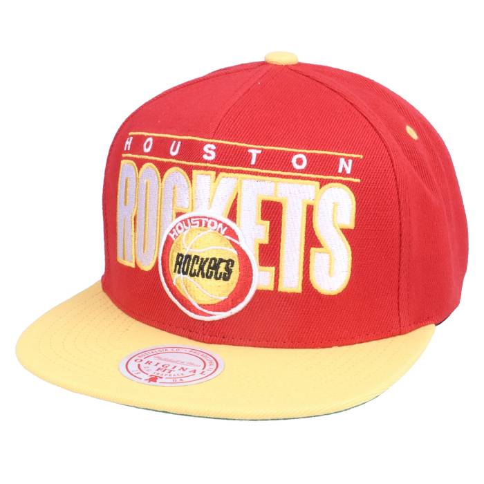 ミッチェル&ネス Mitchell & Ness 【 Houston Rockets Billboard Classic Hwc Red/Gold Snapback Men Red 】 ヒューストン ロケッツ クラシック Snapback スナップバック バッグ メンズ Red 赤・レッド｜スニケス