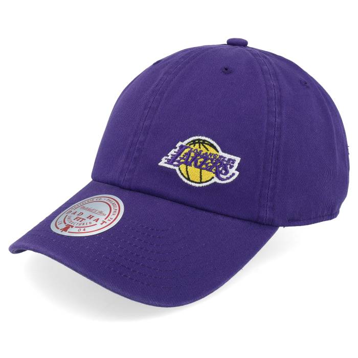 ミッチェル&ネス Mitchell & Ness 【 Los Angeles Lakers Micro Lefty Strapback Purple Dad Cap Men Purple 】 Lakers レイカーズ Micro ミクロ Purple 紫・パープル キャップ 帽子 メンズ Purple 紫・パープル｜スニケス