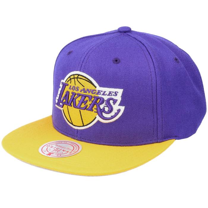 ミッチェル&ネス Mitchell & Ness 【 Los Angeles Lakers Team 2 Tone 2.0 Purple/Yellow Snapback Men Purple 】 Lakers レイカーズ Team チーム Snapback スナップバック バッグ メンズ Purple 紫・パープル｜スニケス