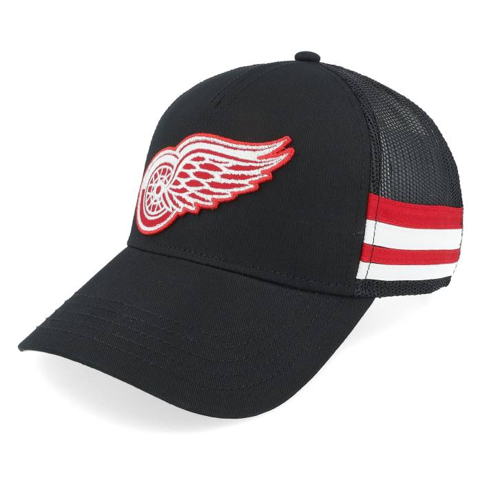 アメリカンニードル American Needle 【 Detroit Red Wings Hotfoot Black Trucker Men Black 】 デトロイト Red 赤・レッド 黒色 ブラック トラッカー メンズ 黒色 ブラック