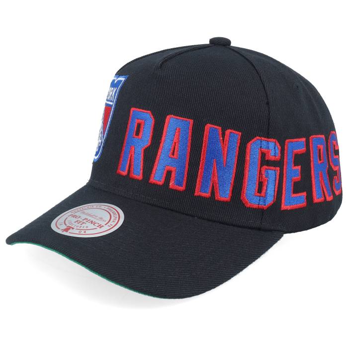 ミッチェル\u0026ネス Mitchell \u0026 Ness 【 New York Rangers Busted Pro Black A-Frame Adjustable Men Black 】 レンジャース 労働者階級 黒いこと 黒いこと メンズ 黒いこと 黒いこと