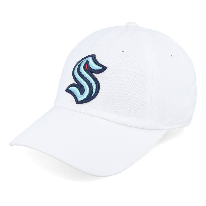 アメリカンニードル American Needle 【 Seattle Kraken Blue Line Snow White Dad Cap Men White 】 シアトル 青色 ブルー 白色 ホワイト キャップ 帽子 メンズ 白色 ホワイト｜スニケス 14,280円