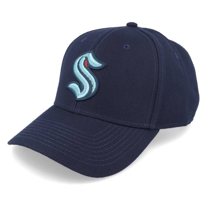 アメリカンニードル American Needle 【 Seattle Kraken Stadium Navy Adjustable Men Blue 】 シアトル スタジアム 紺色 ネイビー メンズ 青色 ブルー｜スニケス