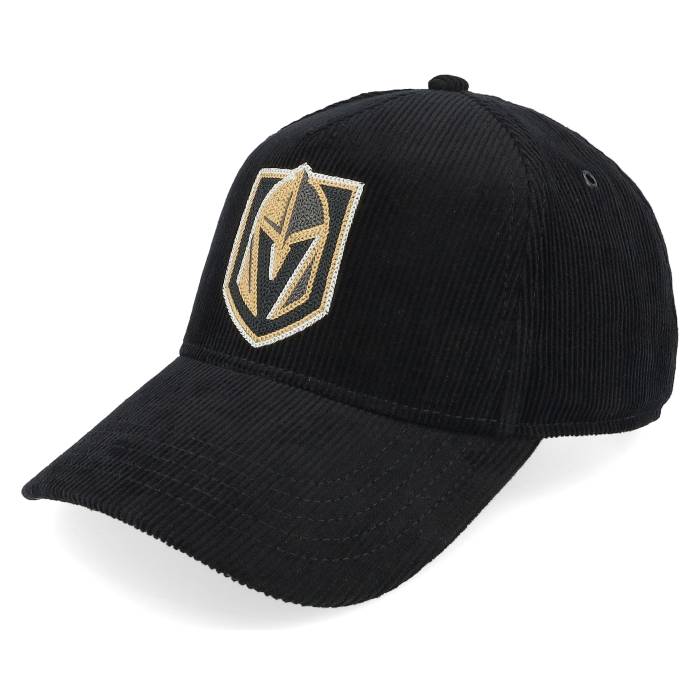 アメリカンニードル American Needle 【 Vegas Golden Knights Corduroy Valin Black A-Frame Adjustable Men Black 】 ベガス ナイツ コーデュロイ 黒色 ブラック メンズ 黒色 ブラック｜スニケス