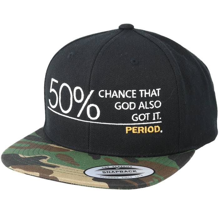 Period 【 50% Chance Black/Camo Snapback Men Black 】 Snapback スナップバック バッグ メンズ 黒色 ブラック｜スニケス
