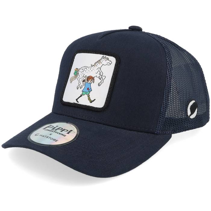 【★百貨店SALE★6/11真夜中2時迄】Pippi Longstocking 【 Kids Pippi The Horse Navy Trucker Kids Blue 】 紺色 米国海軍 トラッカー お坊っちゃん キッズ 青碧 青碧