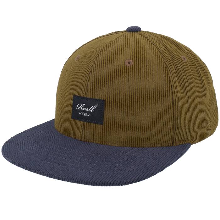 Reell 【 Pitchout Cap Brown/Dark Grey Corduroy Snapback Men Brown 】 キャップ 帽子 灰色 グレー コーデュロイ Snapback スナップバック バッグ メンズ 茶色 ブラウン｜スニケス