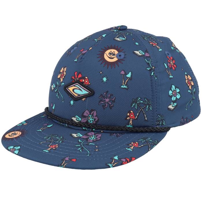 【★百貨店SALE★6/11真夜中2時迄】下唇長い巻き毛 Rip Curl 【 Kids Foamie Cap Blue Snapback Kids Blue 】 旗がしら かぶり笠 青碧 青碧 Snapback スナップバック 御徒面子 お坊っちゃん キッズ 青碧 青碧