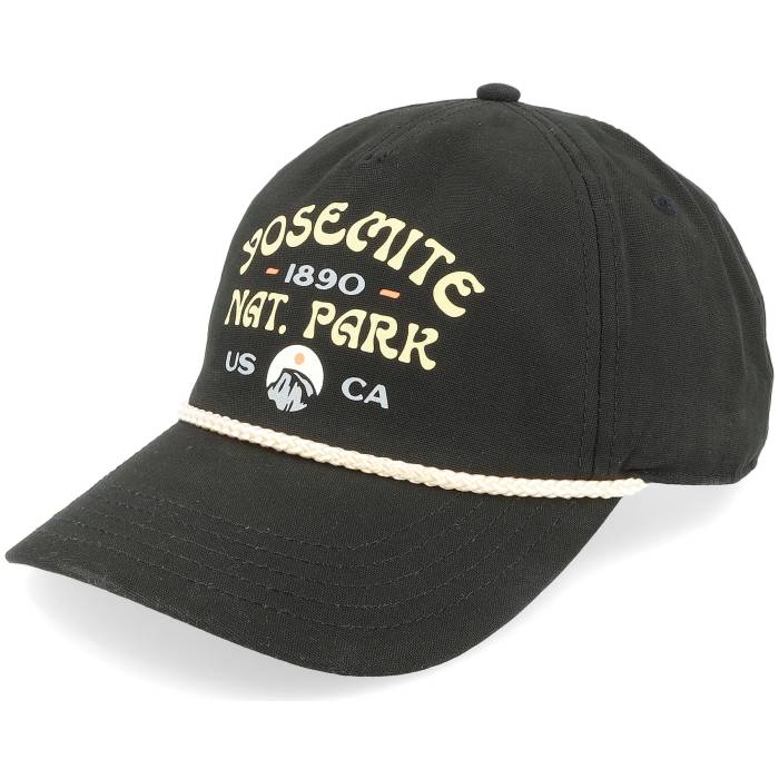 アメリカンニードル American Needle 【 Yosemite Np Canvas Cappy Black Dad Cap Men Black 】 黒色 ブラック キャップ 帽子 メンズ 黒色 ブラック|スニケス