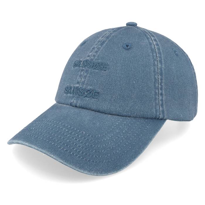 【 Samsoe Cap Stellar Dad Cap Men Blue 】 キャップ 帽子 メンズ 青色 ブルー