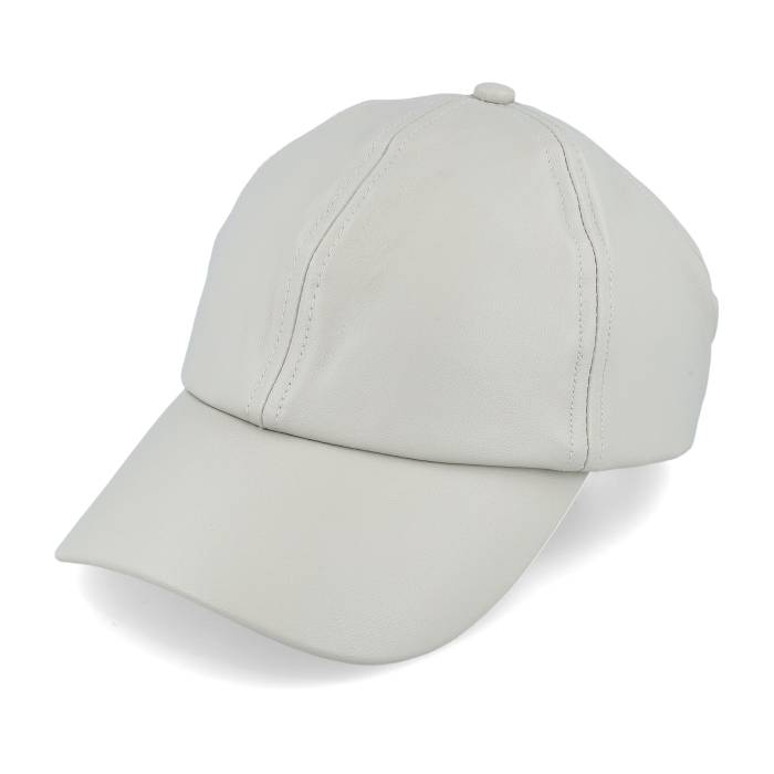 【★百貨店SALE★6/11十二時2時迄】Seeberger 【 Leather Baseballcap White Adjustable Women White 】 なめし革 白いこと 白いこと レディース 白いこと 白いこと