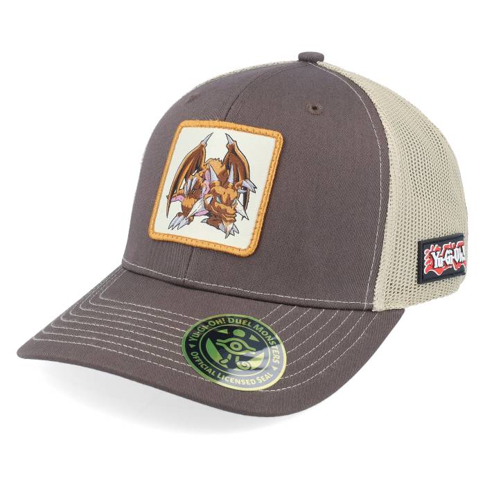 Yu-Gi-Oh! 【 Thousand Dragon Brown/Khaki Trucker - Yu-Gi-Oh Men Brown 】 ドラゴン トラッカー メンズ 茶色 ブラウン|スニケス