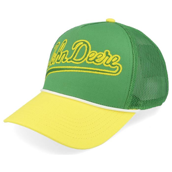 John Deere 【 Script Chain Stitch Green/Yellow Trucker Men Green 】 スクリプト トラッカー メンズ green 緑・グリーン｜スニケス