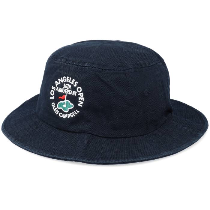 【★百貨店SALE★6/11真夜中2時迄】アメリカン針 American Needle 【 La Open Twill 19Th Hole Golf Black Bucket Men Black 】 天使の都市 golf ゴルフ 黒いこと 黒いこと メンズ 黒いこと 黒いこと