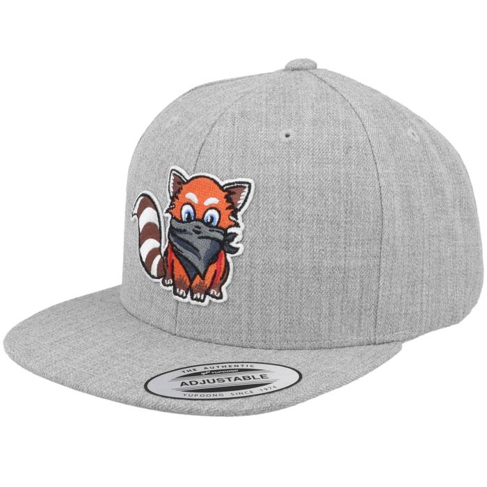 Kiddo Cap 【 Kids Hatsie The Red Panda Heather Grey Snapback Kids Grey 】 Red 赤・レッド heather ヘザー 灰色 グレー Snapback スナップバック バッグ ジュニア キッズ 灰色 グレー｜スニケス