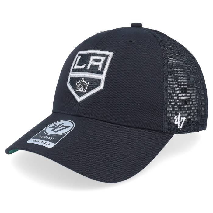 フォーティーセブンブランド 47 Brand 【 Los Angeles Kings Branson Mvp Black Trucker Men Black 】 Kings キングス 黒色 ブラック トラッカー メンズ 黒色 ブラック|スニケス