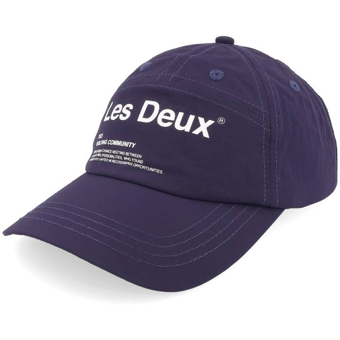Les Deux 【 Brody Tech Dark Navy/White 5-Panel Men Blue 】 テック メンズ 青色 ブルー