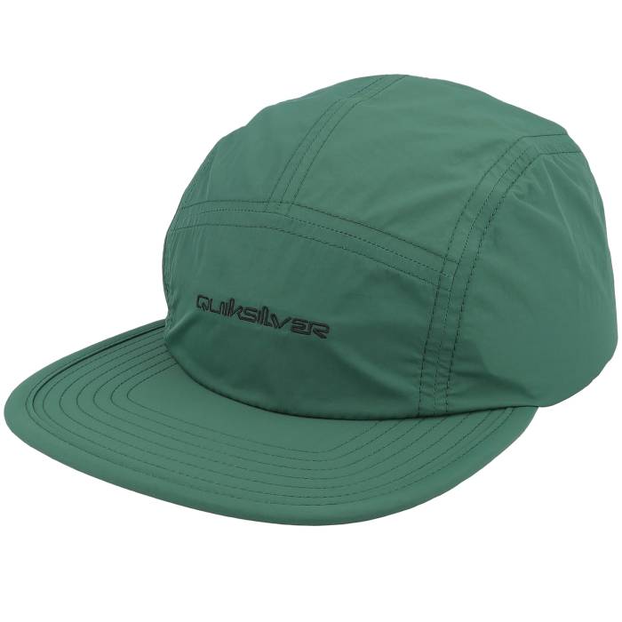 クイックしろがね色 Quiksilver 【 Camp Stacker 2 Trekking Green Stretch Fit 5-Panel Men Green 】 green 緑・緑であること メンズ green 緑・緑であること