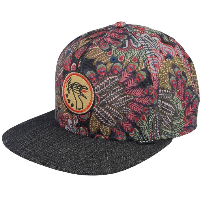 Djinns 【 6 Panel Peacock Linen Black Snapback Men 】 黒色 ブラック Snapback スナップバック バッグ メンズ|スニケス