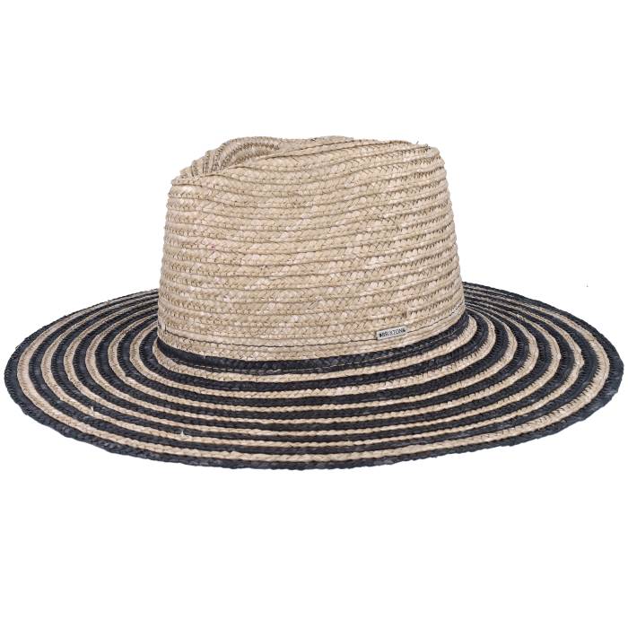 【★百貨店SALE★6/11十二時2時迄】ブリクス英トン Brixton 【 Joanna Festival Smoke Grey/Black Straw Hat Men Beige 】 メンズ ベージュ