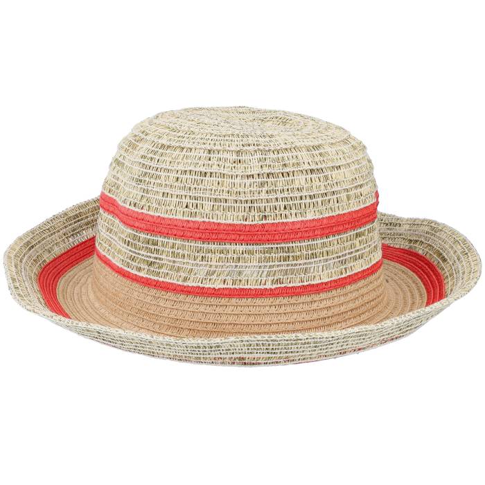 Seeberger 【 Paper Cloche Khaki-Terracotta Straw Hat Women Beige 】 レディース ベージュ