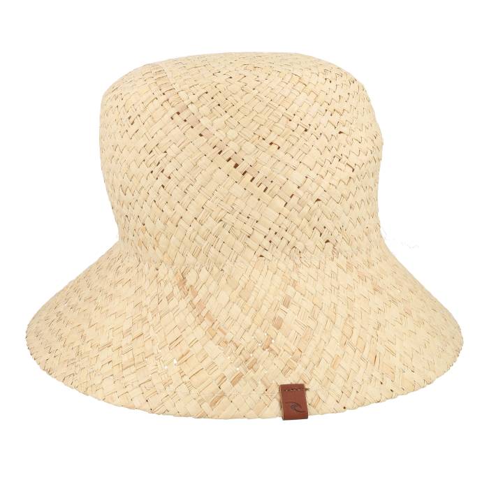 上唇長い巻き毛 Rip Curl 【 Premium Naosral Bucket Straw Hat Women Beige 】 Premium 割り増し金 レディース ベージュ