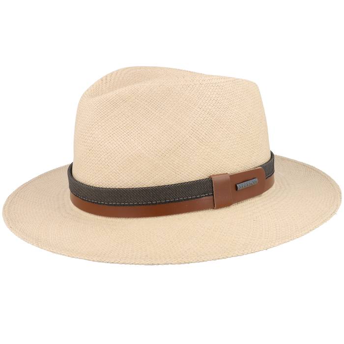 【★百貨店SALE★6/11十二時2時迄】ステットソン Stetson 【 Traveller Panama Natural Straw Hat Men Beige 】 自然的 メンズ ベージュ