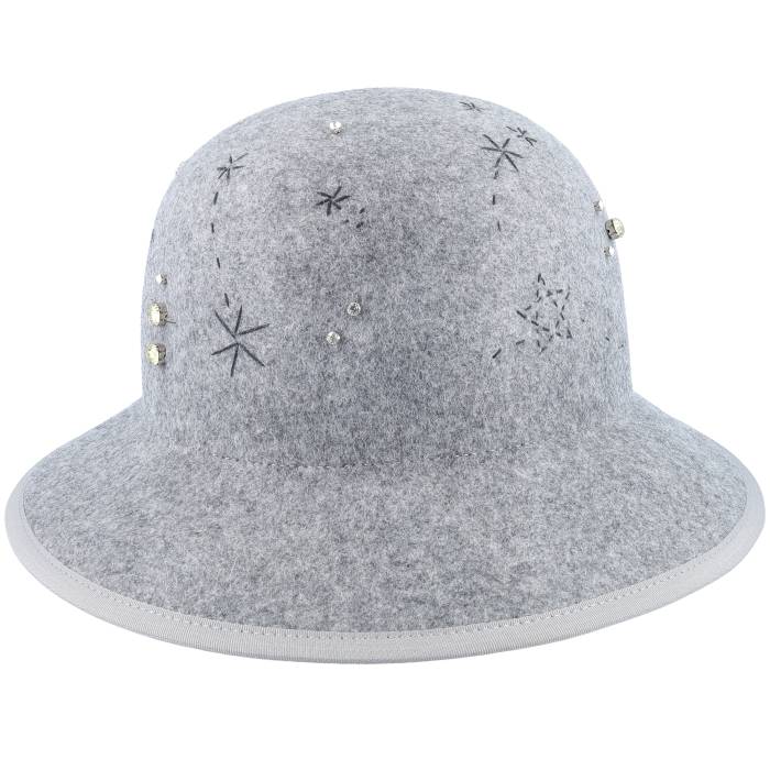 Seeberger 【 Woolfelt Smoke Gray Cloche Women Grey 】 gray 薄墨色・薄墨色・薄墨色 レディース 薄墨色 薄墨色
