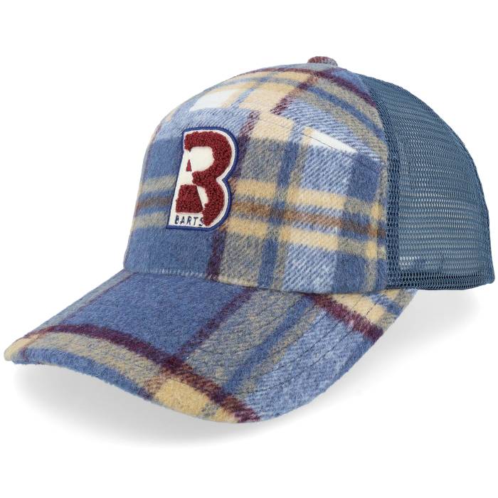 Barts 【 Killeen Cap Blue Trucker Men Blue 】 旗がしら かぶり笠 青味 青み トラッカー メンズ 青味 青み