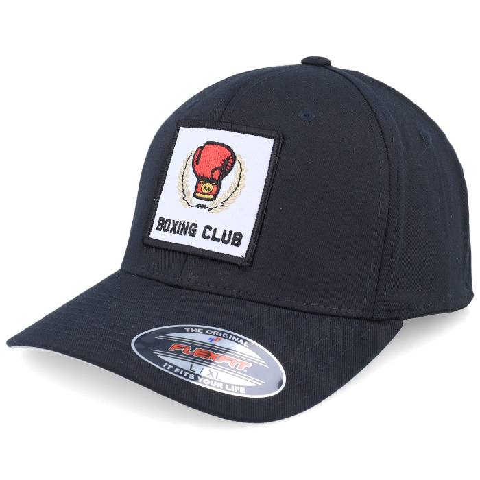 Bearded Man 【 Boxing Club Logo Black Flexfit Men Black 】 クラブ ロゴ 黒色 ブラック メンズ 黒色 ブラック|スニケス