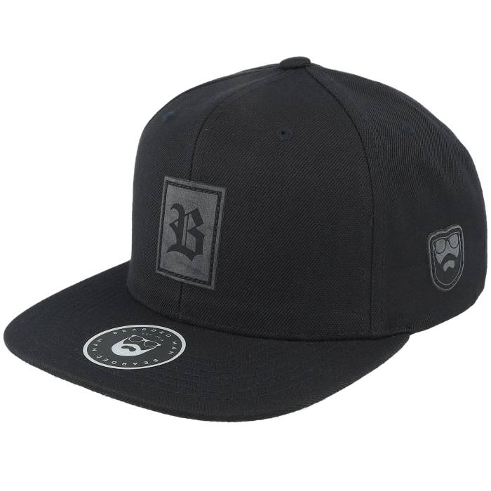 Bearded Man 【 Charcoal Old English B Patch Black Snapback Men Black 】 チャコール 黒色 ブラック Snapback スナップバック バッグ メンズ 黒色 ブラック|スニケス