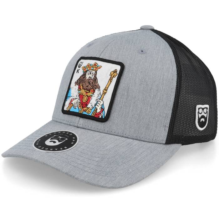 Bearded Man 【 King Of Beards Heather Grey/Black Trucker Men Grey 】 heather ヘザー トラッカー メンズ 灰色 グレー|スニケス