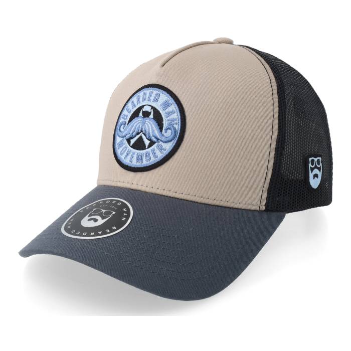 Bearded Man 【 Movember 2025 Light Grey/Black/Charcoal A-Frame Trucker Men Grey 】 トラッカー メンズ 灰色 グレー|スニケス