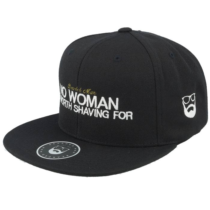 Bearded Man 【 No Woman Black Snapback Men Black 】 黒色 ブラック Snapback スナップバック バッグ メンズ 黒色 ブラック｜スニケス