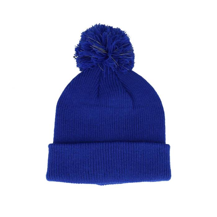 Beechfield 【 Kids Reflective Bobble Bright Royal Pom Kids Blue 】 ジュニア キッズ 青色 ブルー