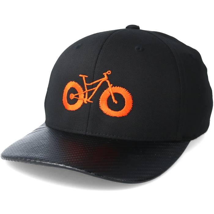 Bike Souls 【 Fat Bike Carbon/Orange Flexfit Men Black 】 メンズ 黒色 ブラック