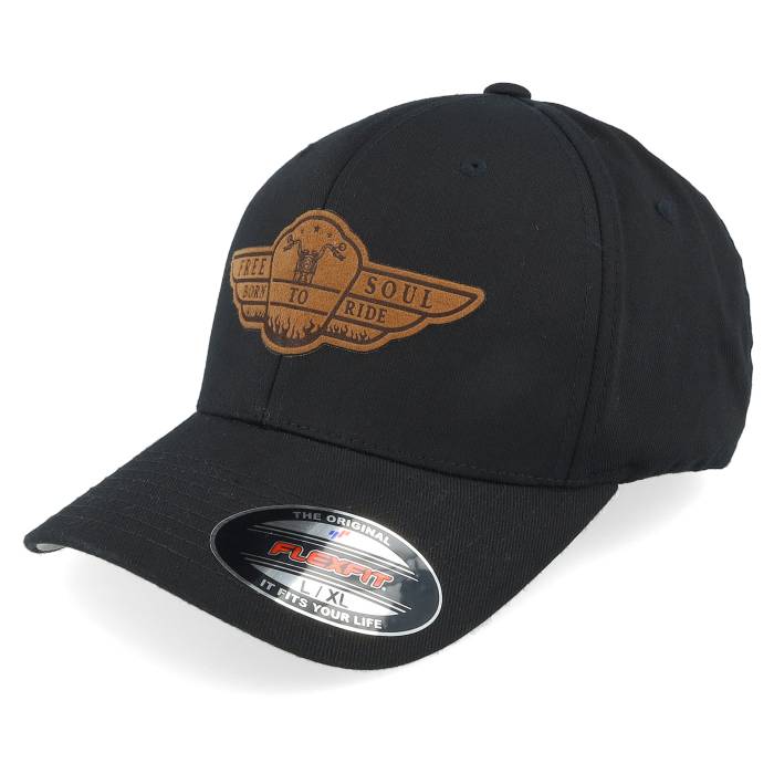 Born To Ride 【 Free Soul Biker Patch Black Flexfit Men Black 】 フリー 黒色 ブラック メンズ 黒色 ブラック｜スニケス