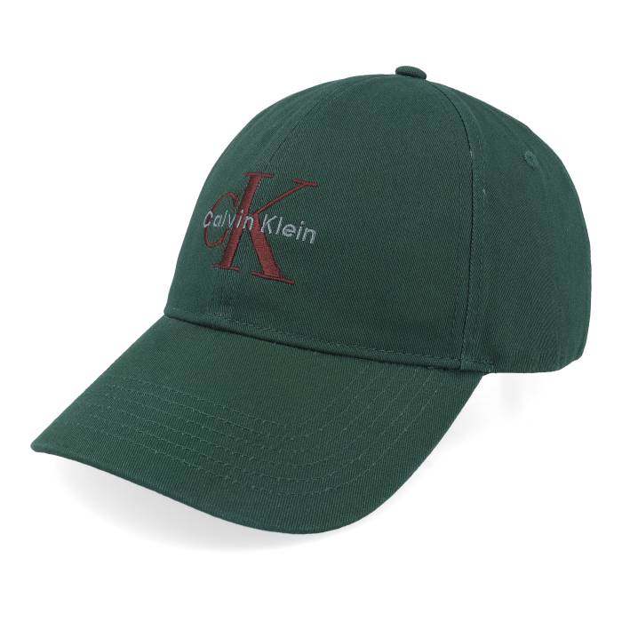 カルバンクライン Calvin Klein 【 Monologo Embroidery Baseball Cap Sycamore Dad Cap Men Green 】 野球 旗がしら かぶり笠 メンズ green 緑・緑であること