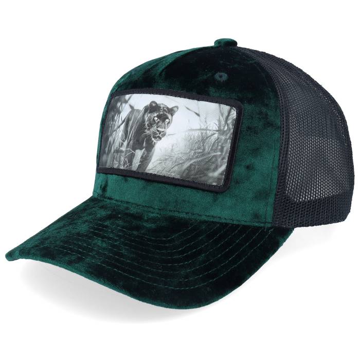 Calza Pennello 【 Black Panther Big Patch Velvet Green/Black Trucker Men Green 】 黒色 ブラック トラッカー メンズ green 緑・グリーン