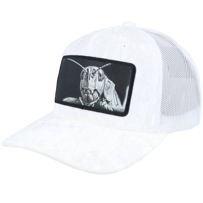 Calza Pennello 【 Grasshopper Big Patch White Velvet Trucker Men White 】 白色 ホワイト トラッカー メンズ 白色 ホワイト