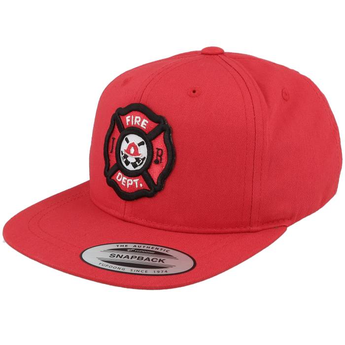 Kiddo Cap 【 Kids Fire Fighter Junior 3D Patch Red Snapback Kids Red 】 ファイア ファイター Red 赤・レッド Snapback スナップバック バッグ ジュニア キッズ Red 赤・レッド