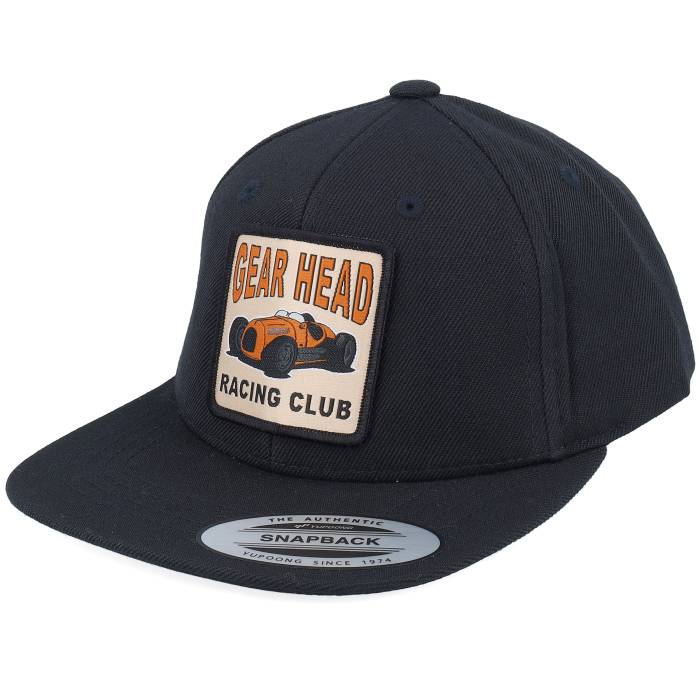 Kiddo Cap 【 Kids Gear Head Racing Club Patch Black Snapback Kids Black 】 ギア クラブ 黒色 ブラック Snapback スナップバック バッグ ジュニア キッズ 黒色 ブラック｜スニケス