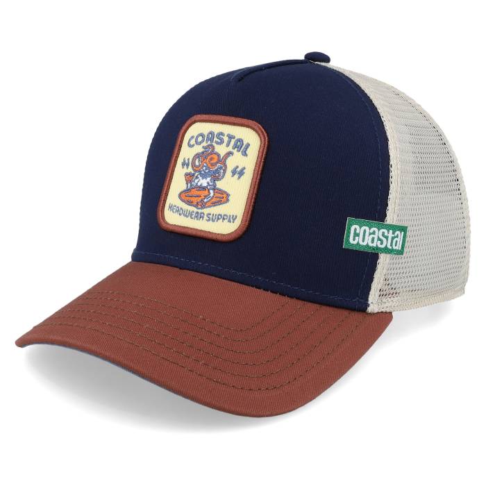 Coastal 【 Headwear Supply Navy/Wood Trucker Men Blue 】 supply サプライ トラッカー メンズ 青色 ブルー