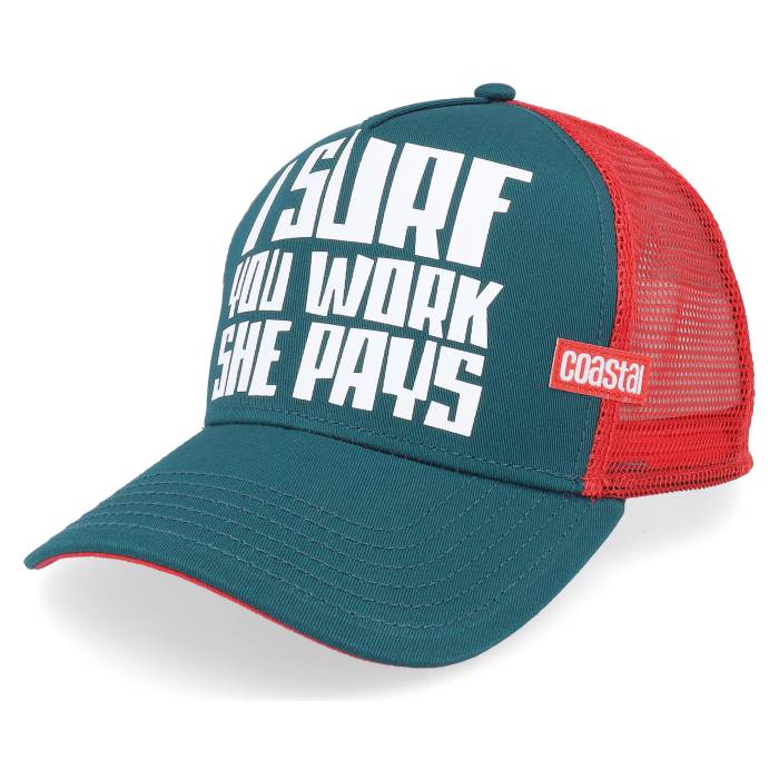 Coastal 【 Hft She Pays Red/Petrol A-Frame Trucker Men Green 】 トラッカー メンズ green 緑・グリーン｜スニケス 20,100円